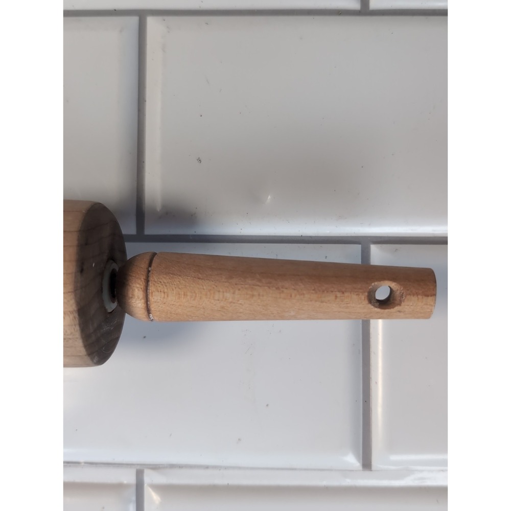 Vintage Skinny Wooden Rolling Pin 17" x 2" Rolls Perfectly. - Picture 3 of 7